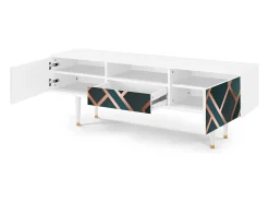 Mueble de TV - 170х59х41 cm - T6 - Bronze Crossroad, Branco Bege