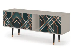 Móvel De Tv* Mueble de TV - 170х69х48 cm - T1 - Bronze Crossroad, Areia Bege