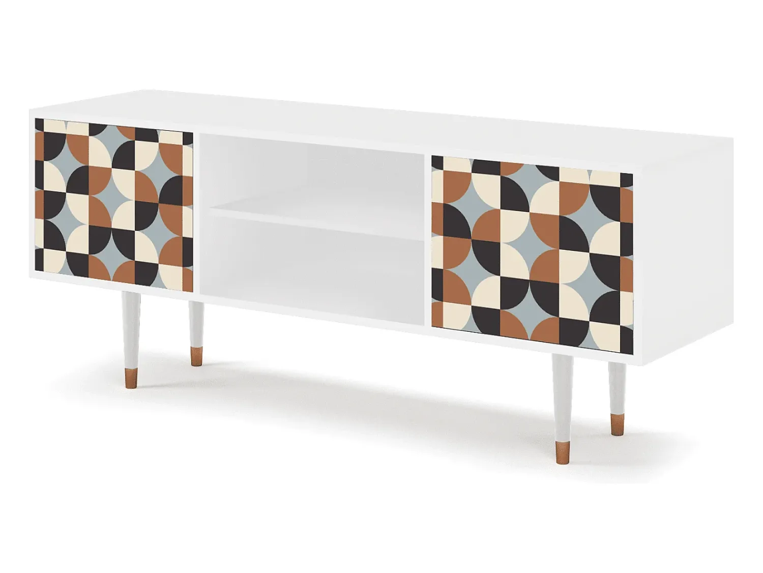 Sale Mueble de TV - 170х69х48 cm - T2 - Brown Sensation, Branco Bege