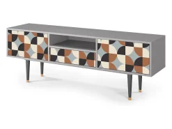 Mueble de TV - 170х59х41 cm - T6 - Brown Sensation, Cinza^ Móvel De Tv