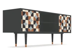 New Mueble de TV - 170х69х48 cm - T2 - Brown Sensation, Antracite Cinza antracite