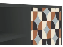 New Mueble de TV - 170х69х48 cm - T2 - Brown Sensation, Antracite Cinza antracite