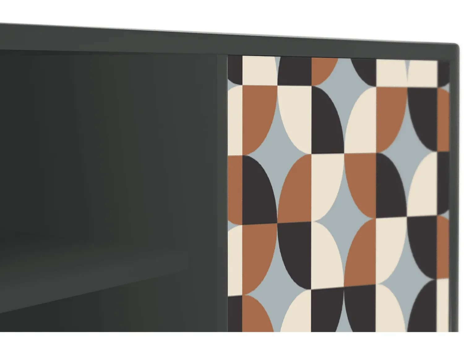 New Mueble de TV - 170х69х48 cm - T2 - Brown Sensation, Antracite Cinza antracite