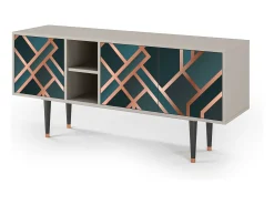Hot Mueble de TV - 150х69х41 cm - T5 - Bronze Crossroad, Areia Bege