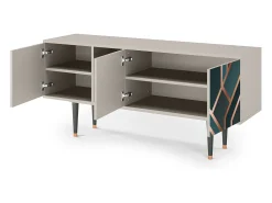 Hot Mueble de TV - 150х69х41 cm - T5 - Bronze Crossroad, Areia Bege