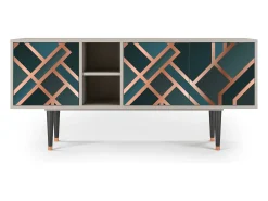 Hot Mueble de TV - 150х69х41 cm - T5 - Bronze Crossroad, Areia Bege
