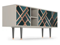 Hot Mueble de TV - 150х69х41 cm - T5 - Bronze Crossroad, Areia Bege