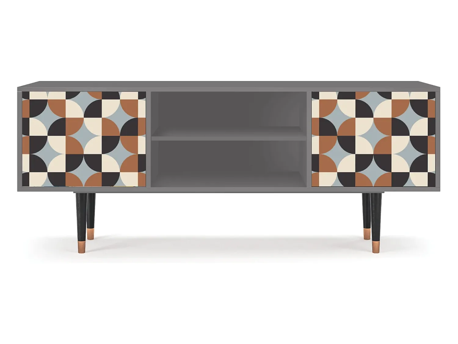 Móvel De Tv* Mueble de TV - 170х69х48 cm - T2 - Brown Sensation, Cinza Cinzento