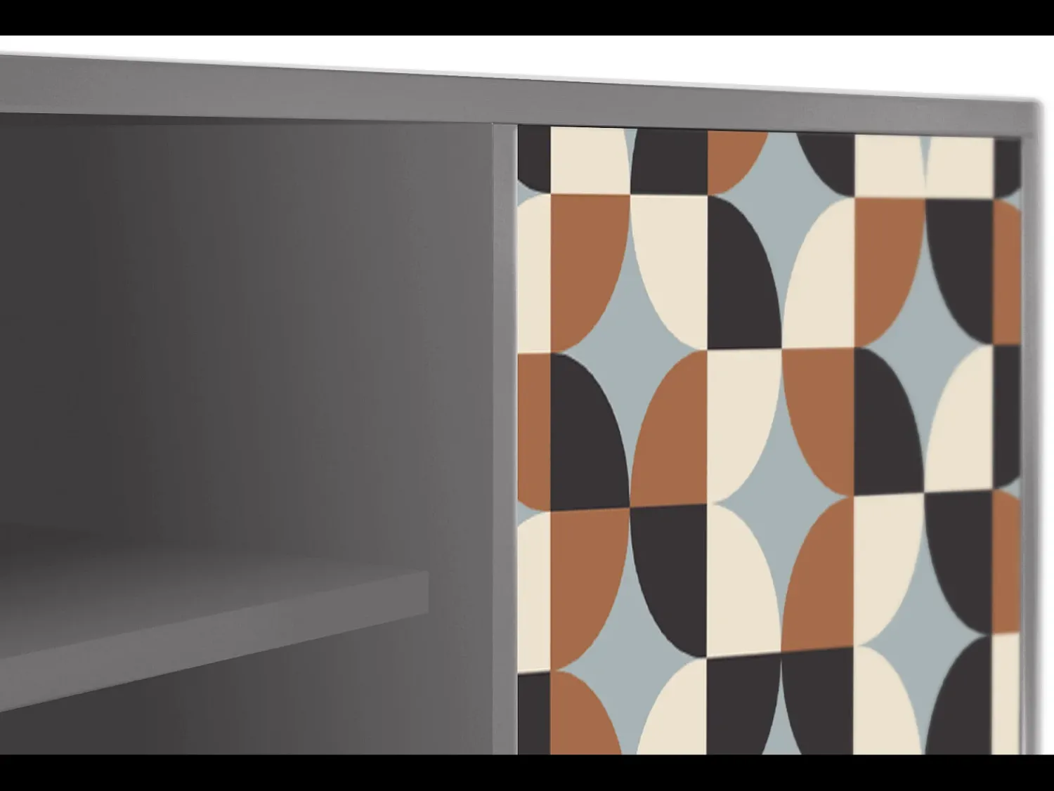 Móvel De Tv* Mueble de TV - 170х69х48 cm - T2 - Brown Sensation, Cinza Cinzento