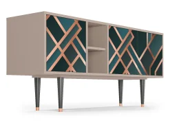 Móvel De Tv* Mueble de TV - 150х69х41 cm - T5 - Bronze Crossroad, Latte Bege