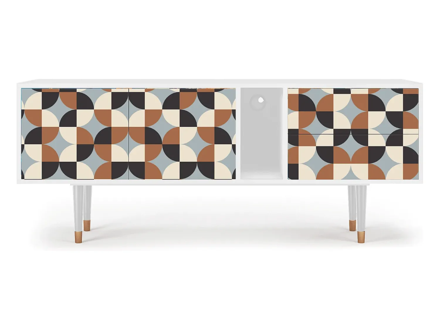 Mueble de TV - 170х69х48 cm - T1 - Brown Sensation, Branco^ Móvel De Tv