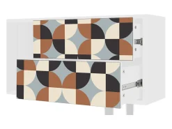Mueble de TV - 170х69х48 cm - T1 - Brown Sensation, Branco^ Móvel De Tv