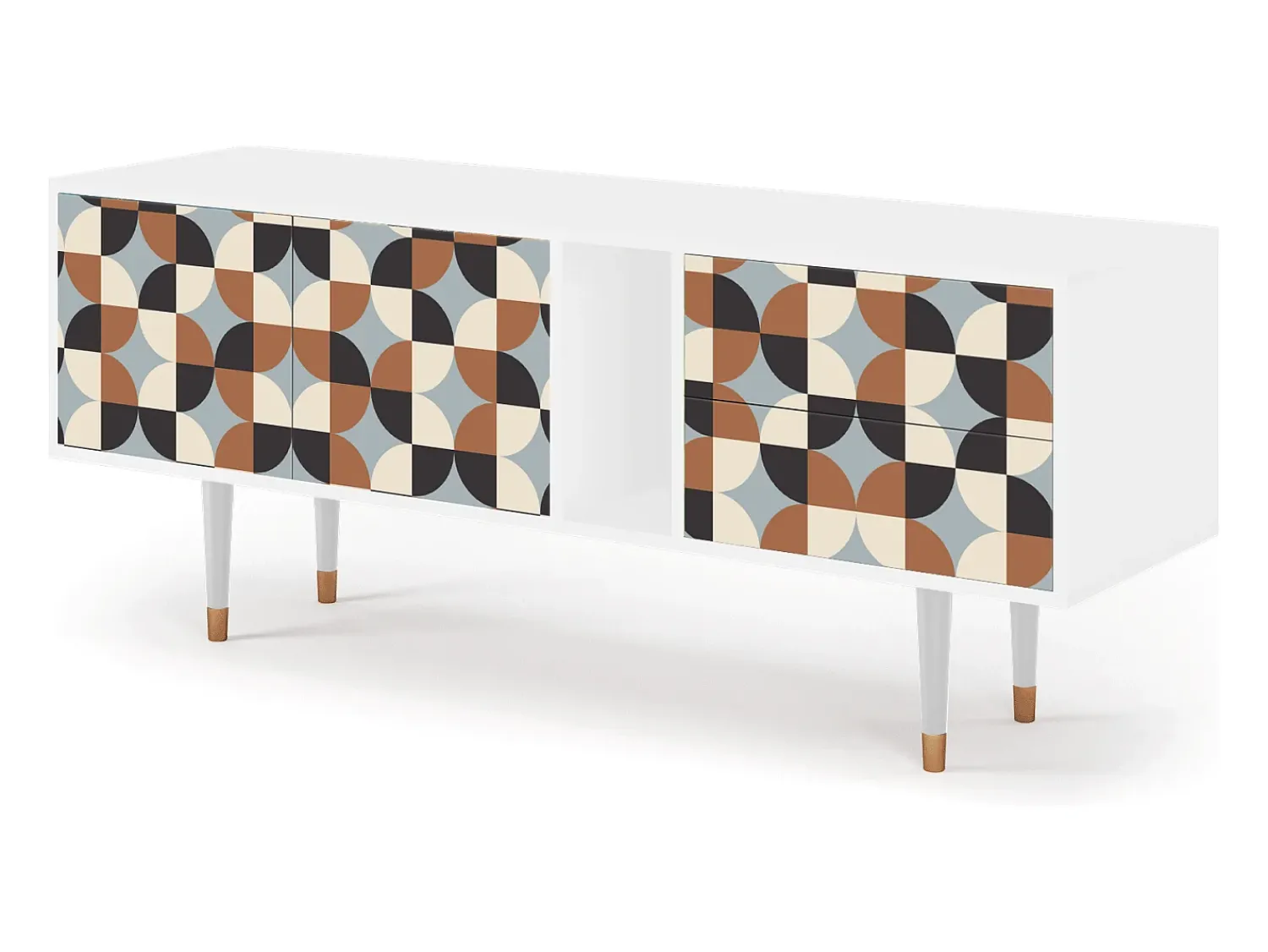 Mueble de TV - 170х69х48 cm - T1 - Brown Sensation, Branco^ Móvel De Tv