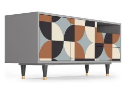 Móvel De Tv| Mueble de TV - 125х56х41 cm - T7 - Brown Sensation, Cinza Cinzento