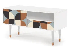 Móvel De Tv| Mueble de TV - 115х59х48 cm - T3 - Brown Sensation, Branco Bege