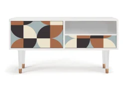 Móvel De Tv| Mueble de TV - 115х59х48 cm - T3 - Brown Sensation, Branco Bege