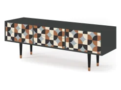 Best Mueble de TV - 170х59х48 cm - T4 - Brown Sensation, Antracite Cinza antracite