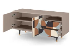Móvel De Tv* Mueble de TV - 125х56х41 cm - T7 - Brown Sensation, Latte Bege