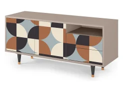 Móvel De Tv* Mueble de TV - 125х56х41 cm - T7 - Brown Sensation, Latte Bege