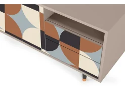 Móvel De Tv* Mueble de TV - 125х56х41 cm - T7 - Brown Sensation, Latte Bege