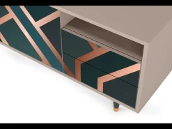 Mueble de TV - 125х56х41 cm - T7 - Bronze Crossroad, Latte^ Móvel De Tv