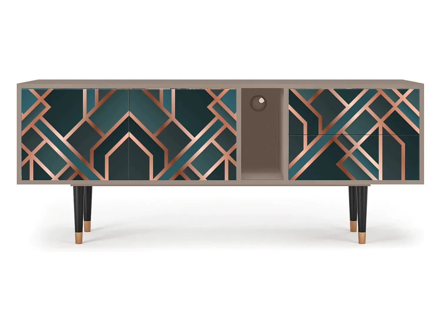 Clearance Mueble de TV - 170х69х48 cm - T1 - Bronze Crossroad, Latte Bege