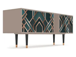 Clearance Mueble de TV - 170х69х48 cm - T1 - Bronze Crossroad, Latte Bege
