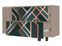 Clearance Mueble de TV - 170х69х48 cm - T1 - Bronze Crossroad, Latte Bege