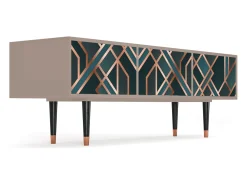 Móvel De Tv| Mueble de TV - 170х59х48 cm - T4 - Bronze Crossroad, Latte Bege