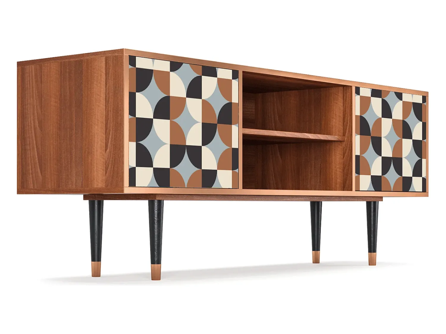 Discount Mueble de TV - 170х69х48 cm - T2 - Brown Sensation, Nogueira Castanho