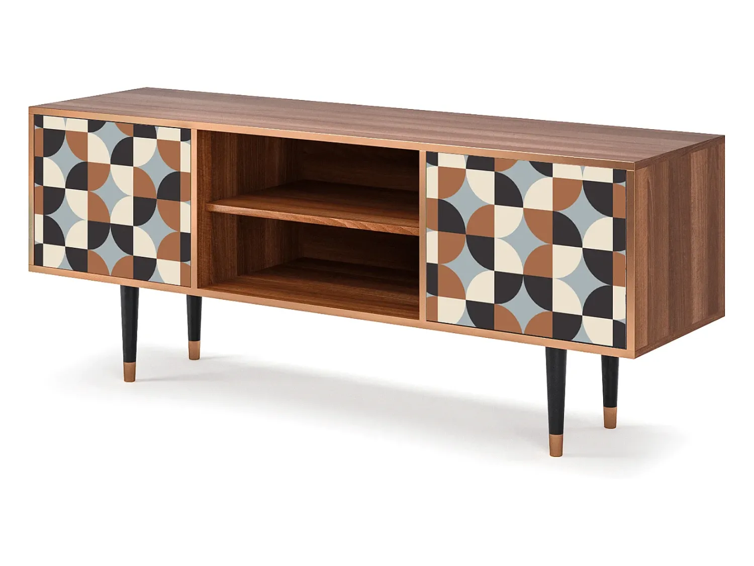 Discount Mueble de TV - 170х69х48 cm - T2 - Brown Sensation, Nogueira Castanho