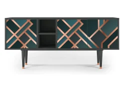 Mueble de TV - 150х69х41 cm - T5 - Bronze Crossroad, Antracite^ Móvel De Tv
