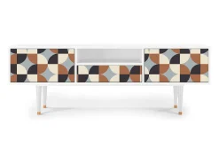 Mueble de TV - 170х59х41 cm - T6 - Brown Sensation, Branco^ Móvel De Tv