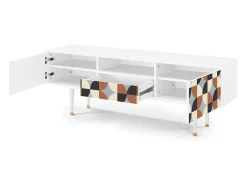 Mueble de TV - 170х59х41 cm - T6 - Brown Sensation, Branco^ Móvel De Tv