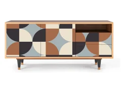 Móvel De Tv| Mueble de TV - 125х56х41 cm - T7 - Brown Sensation, Nogueira Castanho