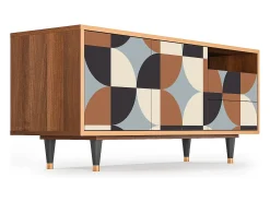 Móvel De Tv| Mueble de TV - 125х56х41 cm - T7 - Brown Sensation, Nogueira Castanho
