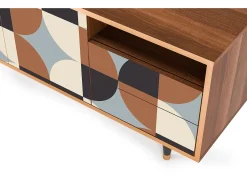 Móvel De Tv| Mueble de TV - 125х56х41 cm - T7 - Brown Sensation, Nogueira Castanho