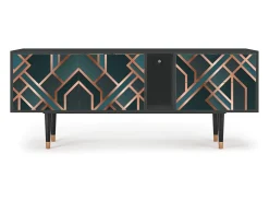 Móvel De Tv| Mueble de TV - 170х69х48 cm - T1 - Bronze Crossroad, Antracite Cinza antracite