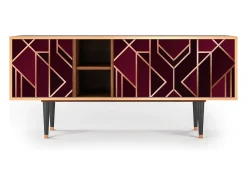Mueble de TV - 150х69х41 cm - T5 - Burgundy Jewelery, Nogueira^ Móvel De Tv