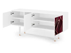 Best Mueble de TV - 150х69х41 cm - T5 - Burgundy Jewelery, Branco Bege