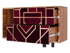 Mueble de TV - 170х69х48 cm - T1 - Burgundy Jewelery, Nogueira^ Móvel De Tv