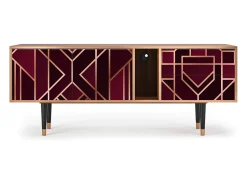 Mueble de TV - 170х69х48 cm - T1 - Burgundy Jewelery, Nogueira^ Móvel De Tv