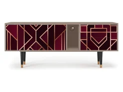 Mueble de TV - 170х69х48 cm - T1 - Burgundy Jewelery, Latte^ Móvel De Tv