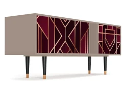 Mueble de TV - 170х69х48 cm - T1 - Burgundy Jewelery, Latte^ Móvel De Tv