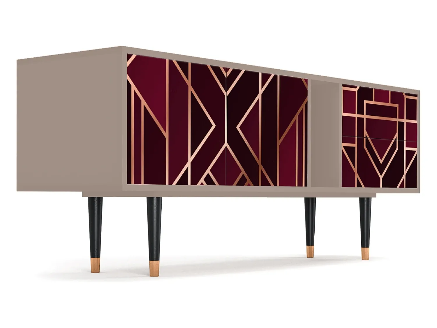 Mueble de TV - 170х69х48 cm - T1 - Burgundy Jewelery, Latte^ Móvel De Tv