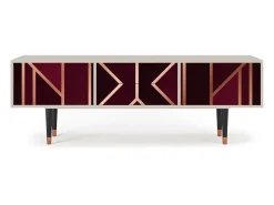Móvel De Tv* Mueble de TV - 170х59х48 cm - T4 - Burgundy Jewelery, Areia Bege