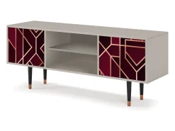 Mueble de TV - 170х69х48 cm - T2 - Burgundy Jewelery, Areia Bege