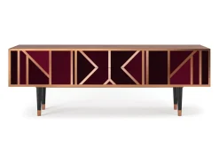 Móvel De Tv* Mueble de TV - 170х59х48 cm - T4 - Burgundy Jewelery, Nogueira Castanho