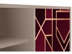 Móvel De Tv* Mueble de TV - 170х69х48 cm - T2 - Burgundy Jewelery, Latte Bege
