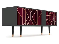 Online Mueble de TV - 170х69х48 cm - T1 - Burgundy Jewelery, Antracite Cinza antracite